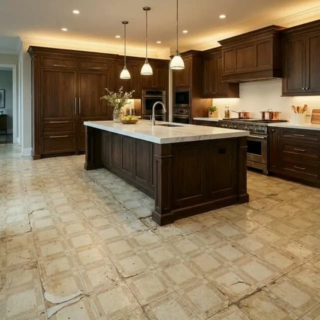 Before: Full basement conversion — Pocono vacation home in Stroudsburg, PA — Luxury Vinyl Plank — Waterproof
